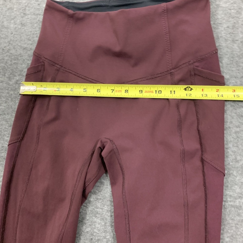 Lululmeon All The Right Places Crop Leggings Size 6 Redwood Rose 21" Inseam - Picture 6 of 16